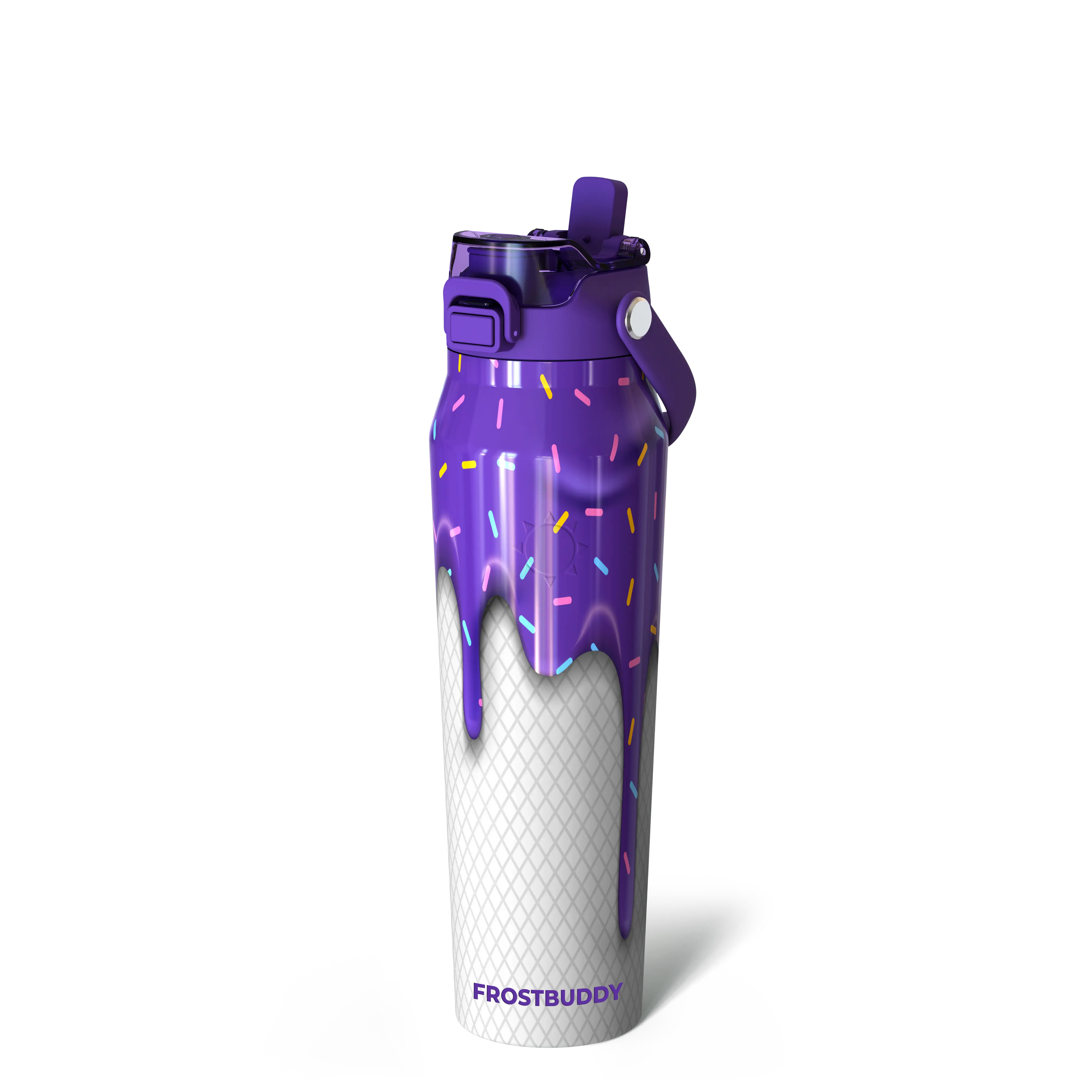 Bottle Buddy - Dual Function Lid Water Bottle - Stainless Steel - Double Wall Insulated