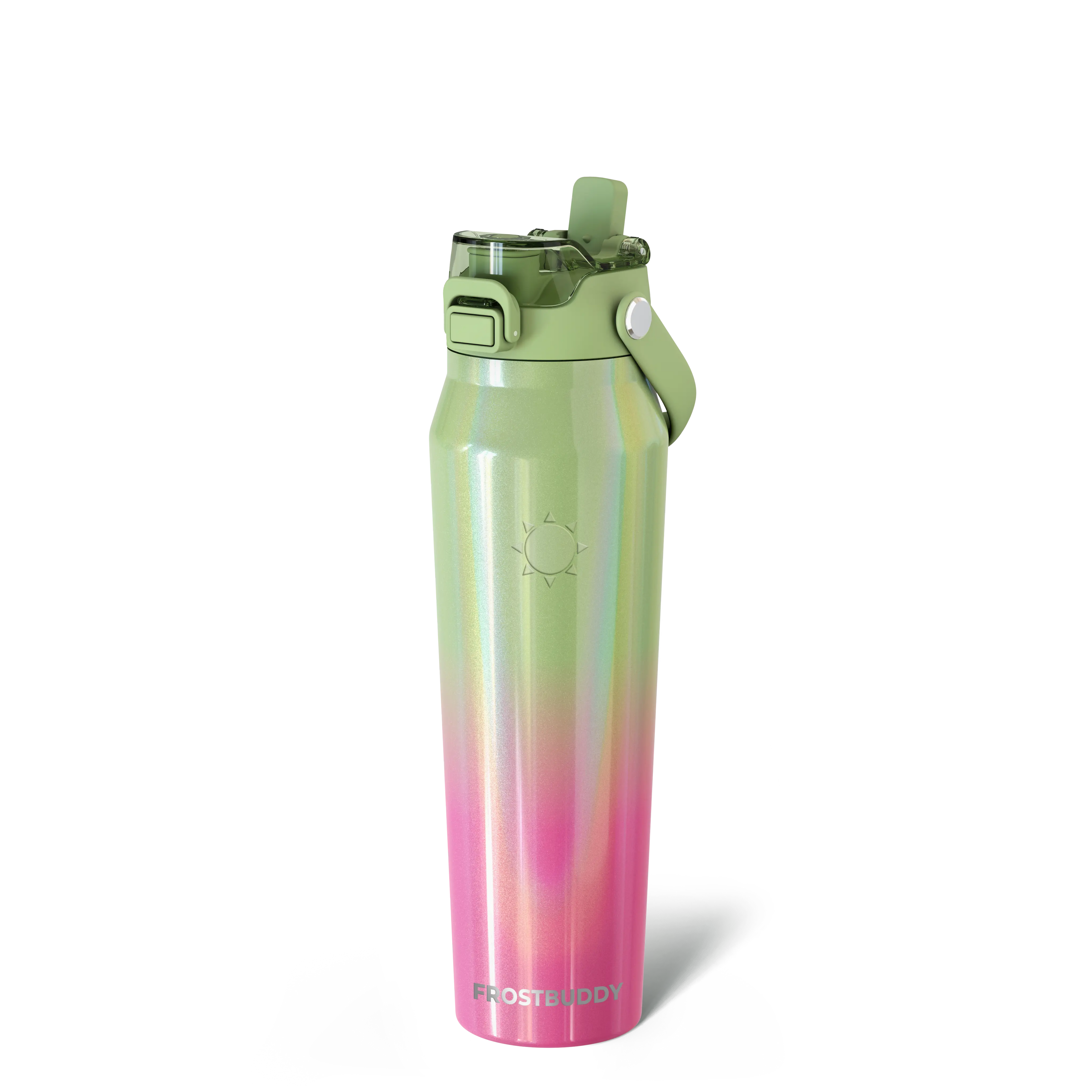 Bottle Buddy - Dual Function Lid Water Bottle - Stainless Steel - Double Wall Insulated