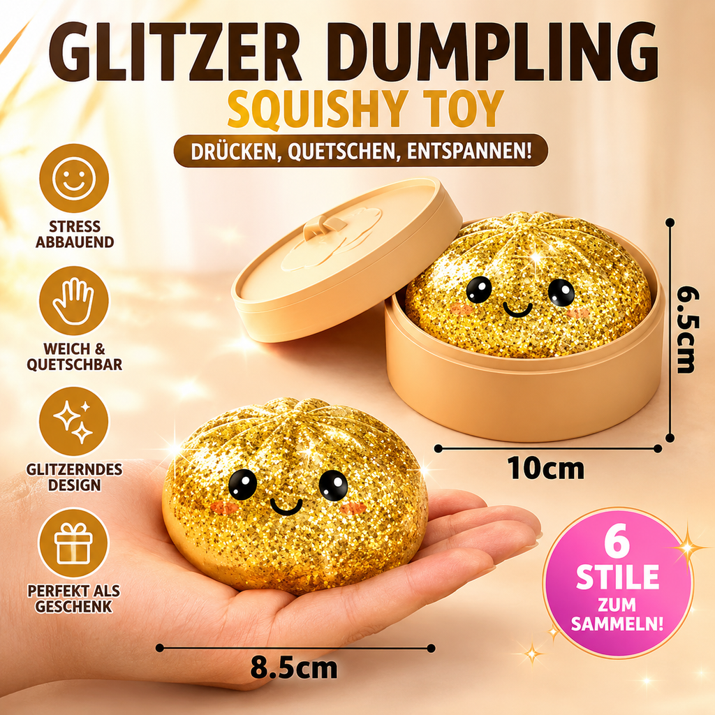 Glitzer Dumpling Überraschungsbox – 6 Farben zum Sammeln!