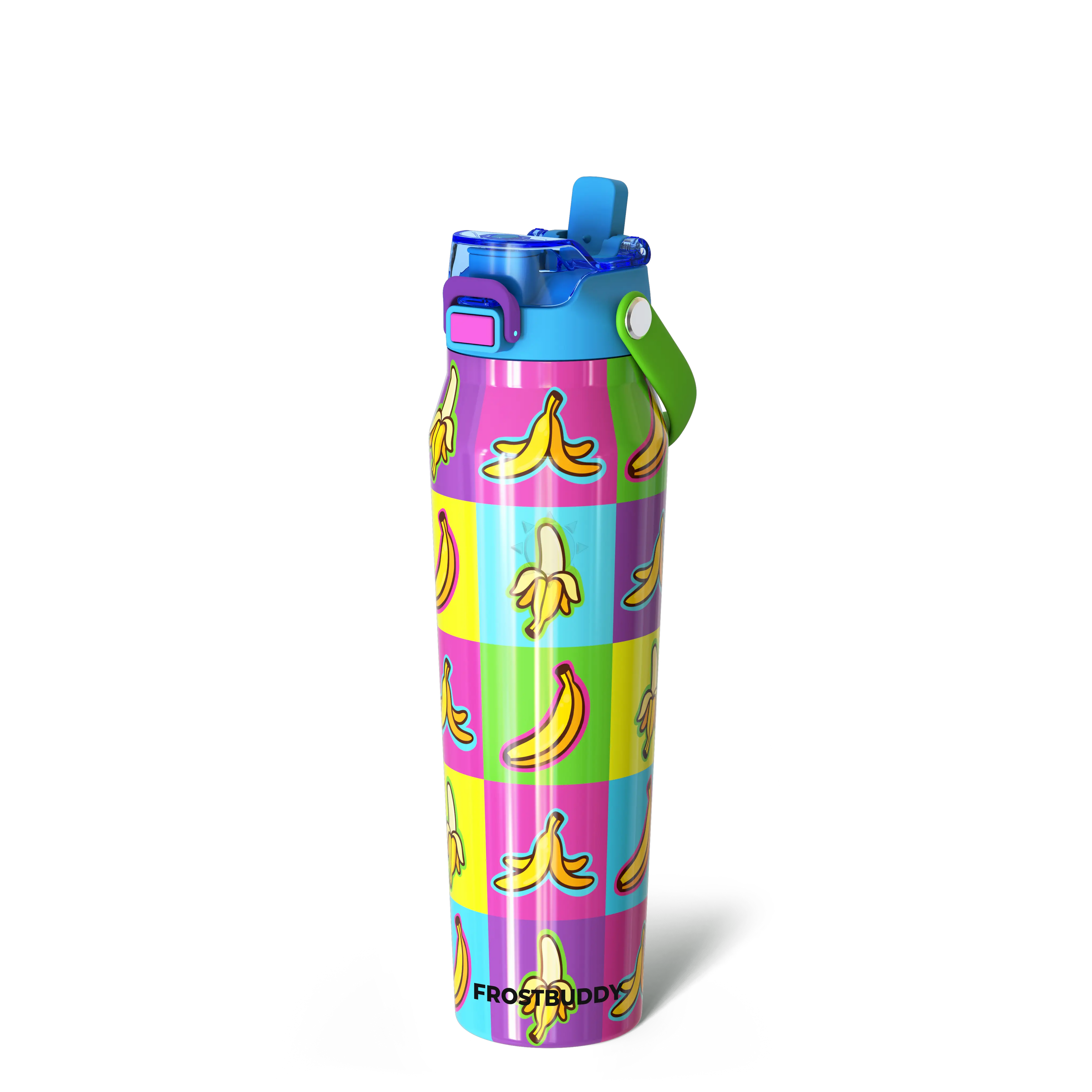 Bottle Buddy - Dual Function Lid Water Bottle - Stainless Steel - Double Wall Insulated