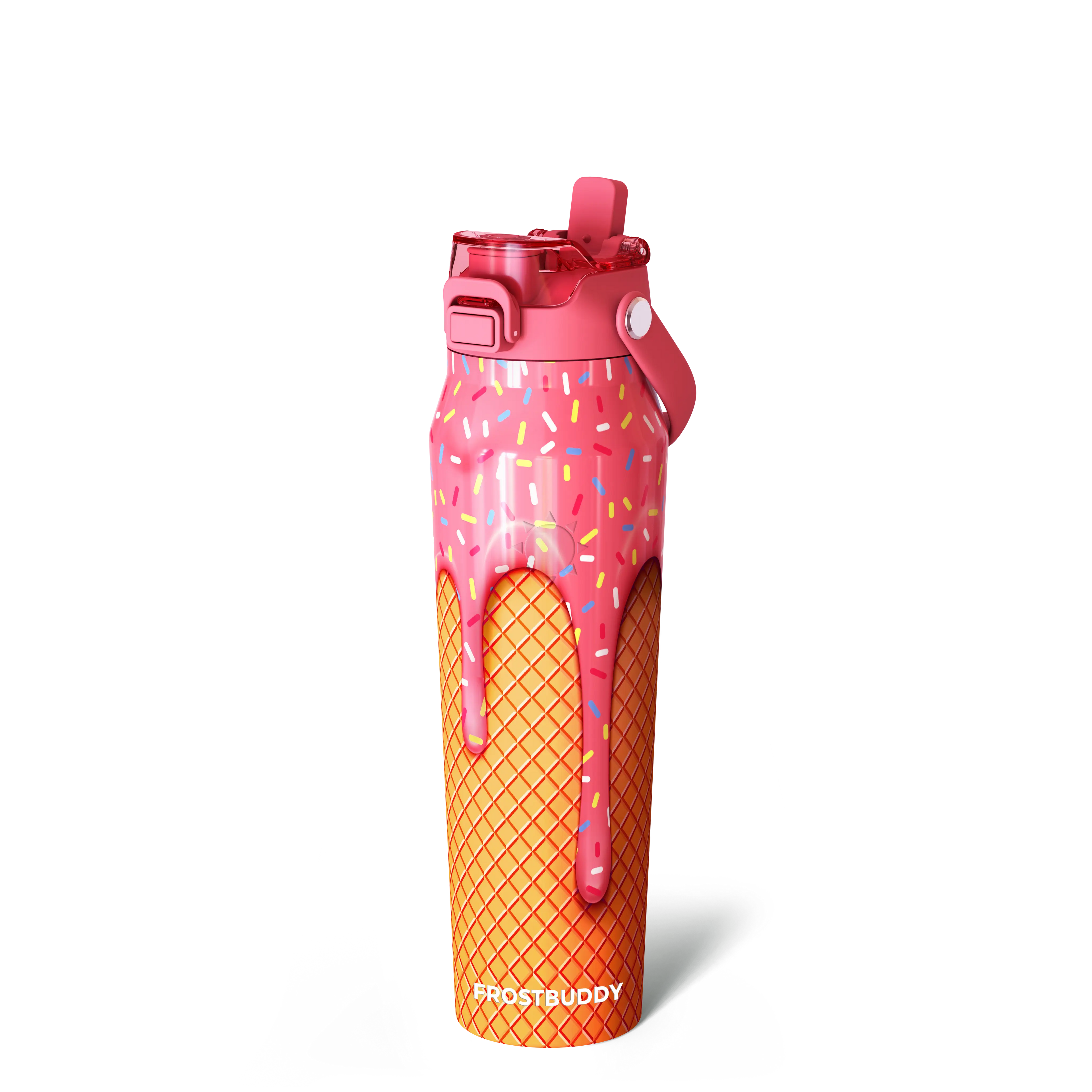 Bottle Buddy - Dual Function Lid Water Bottle - Stainless Steel - Double Wall Insulated
