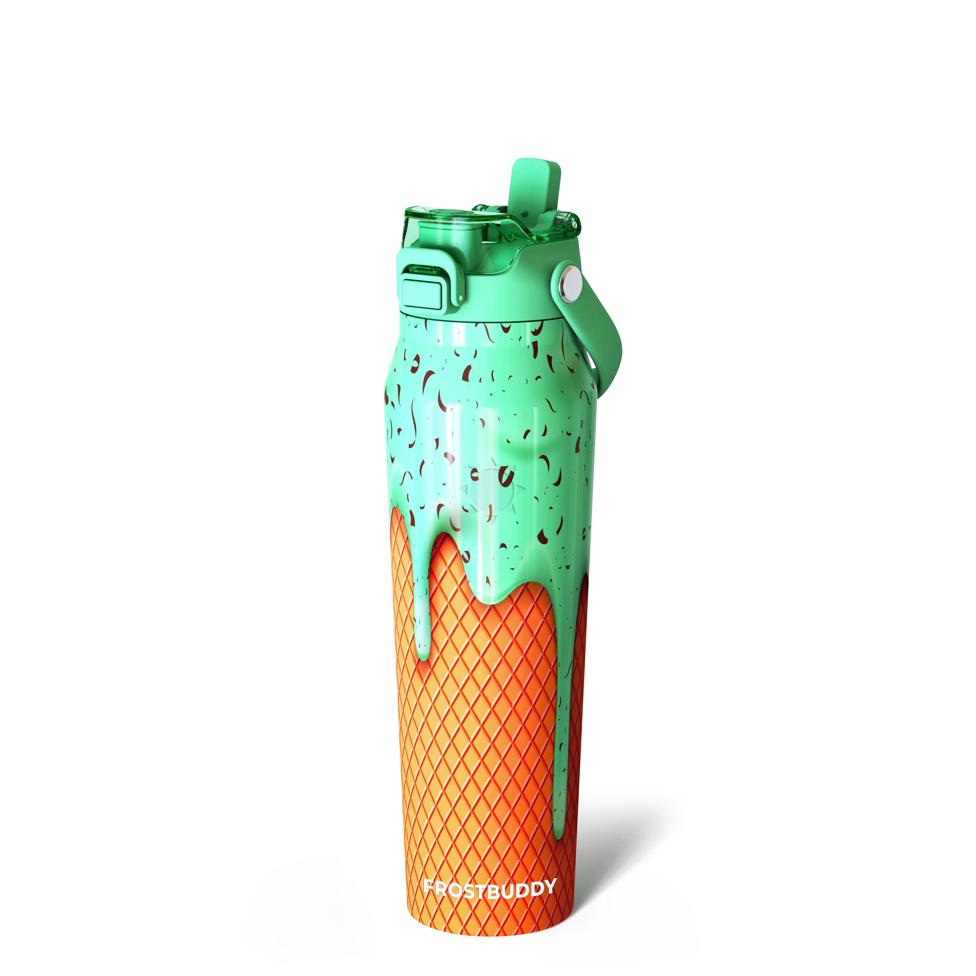 Bottle Buddy - Dual Function Lid Water Bottle - Stainless Steel - Double Wall Insulated