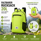 Faltbarer Premium Rucksack 20L – Ultraleicht & Wasserdicht