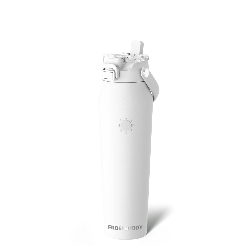 Bottle Buddy - Dual Function Lid Water Bottle - Stainless Steel - Double Wall Insulated