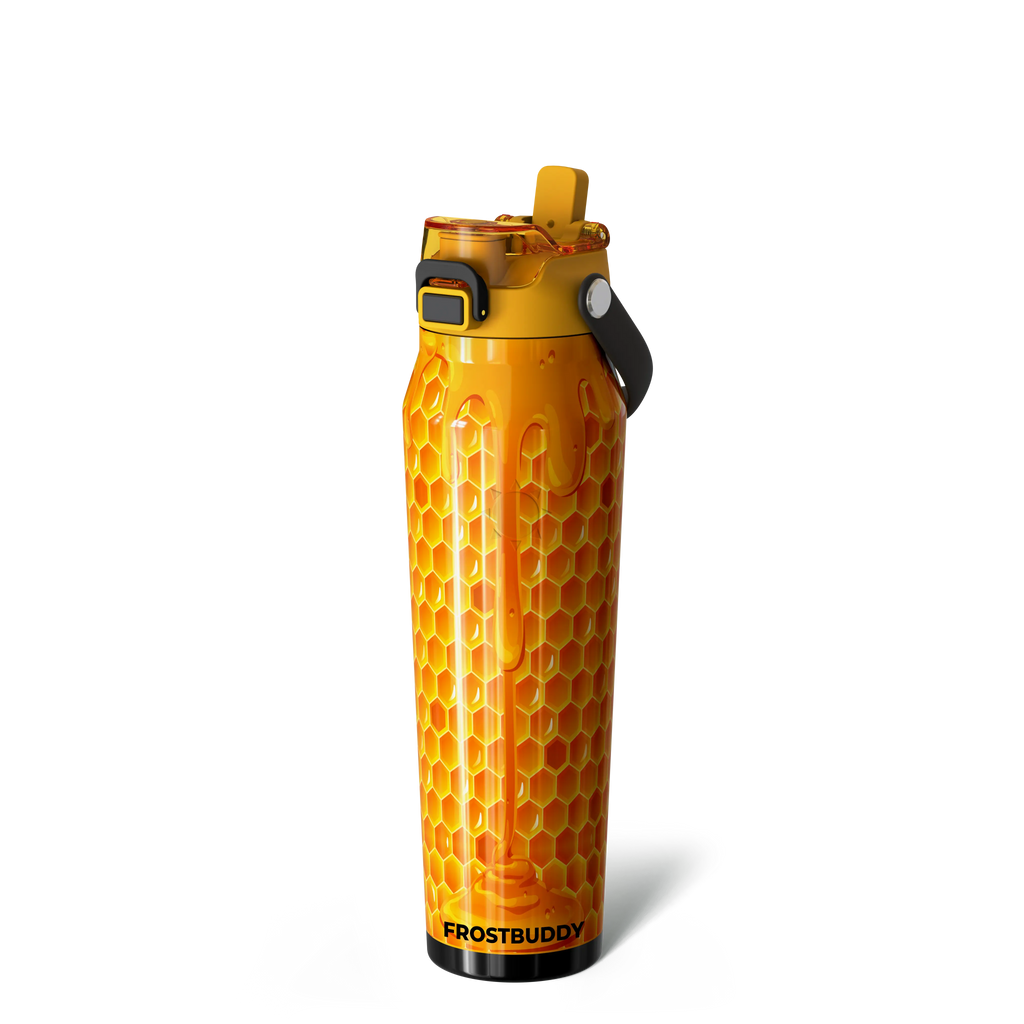 Bottle Buddy - Dual Function Lid Water Bottle - Stainless Steel - Double Wall Insulated