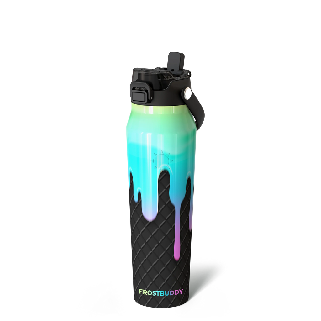 Bottle Buddy - Dual Function Lid Water Bottle - Stainless Steel - Double Wall Insulated