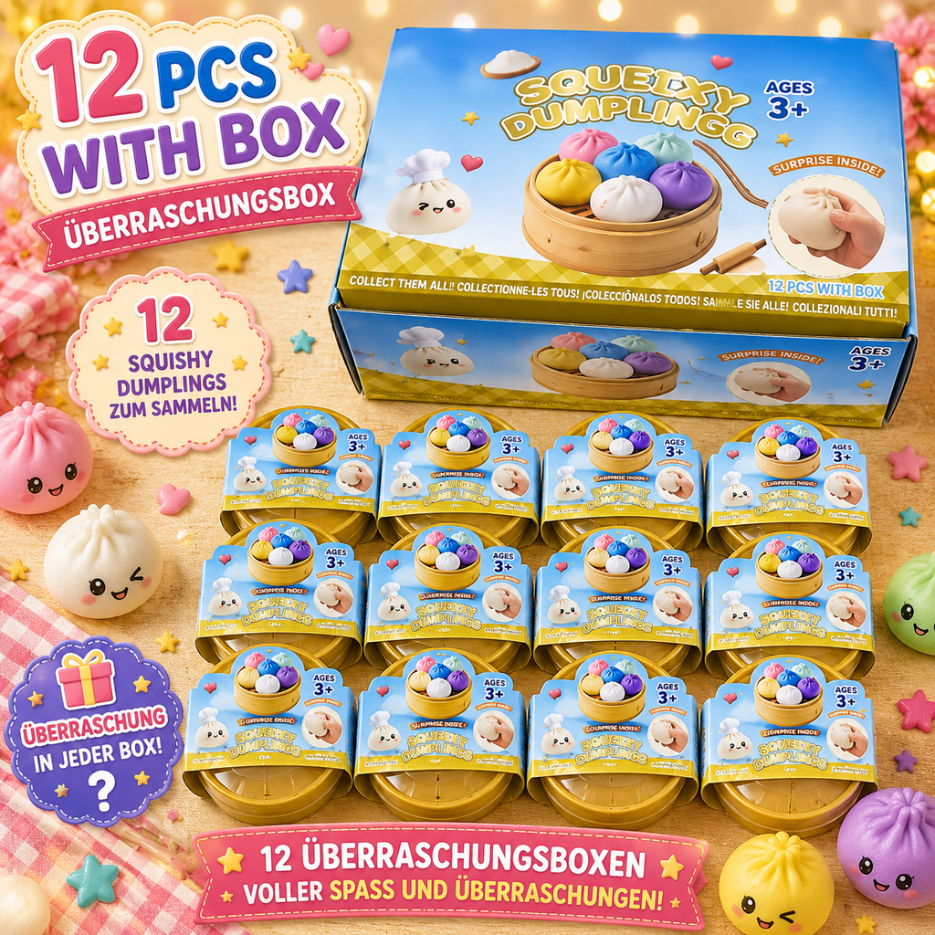 Glitzer Dumpling Überraschungsbox – 6 Farben zum Sammeln!