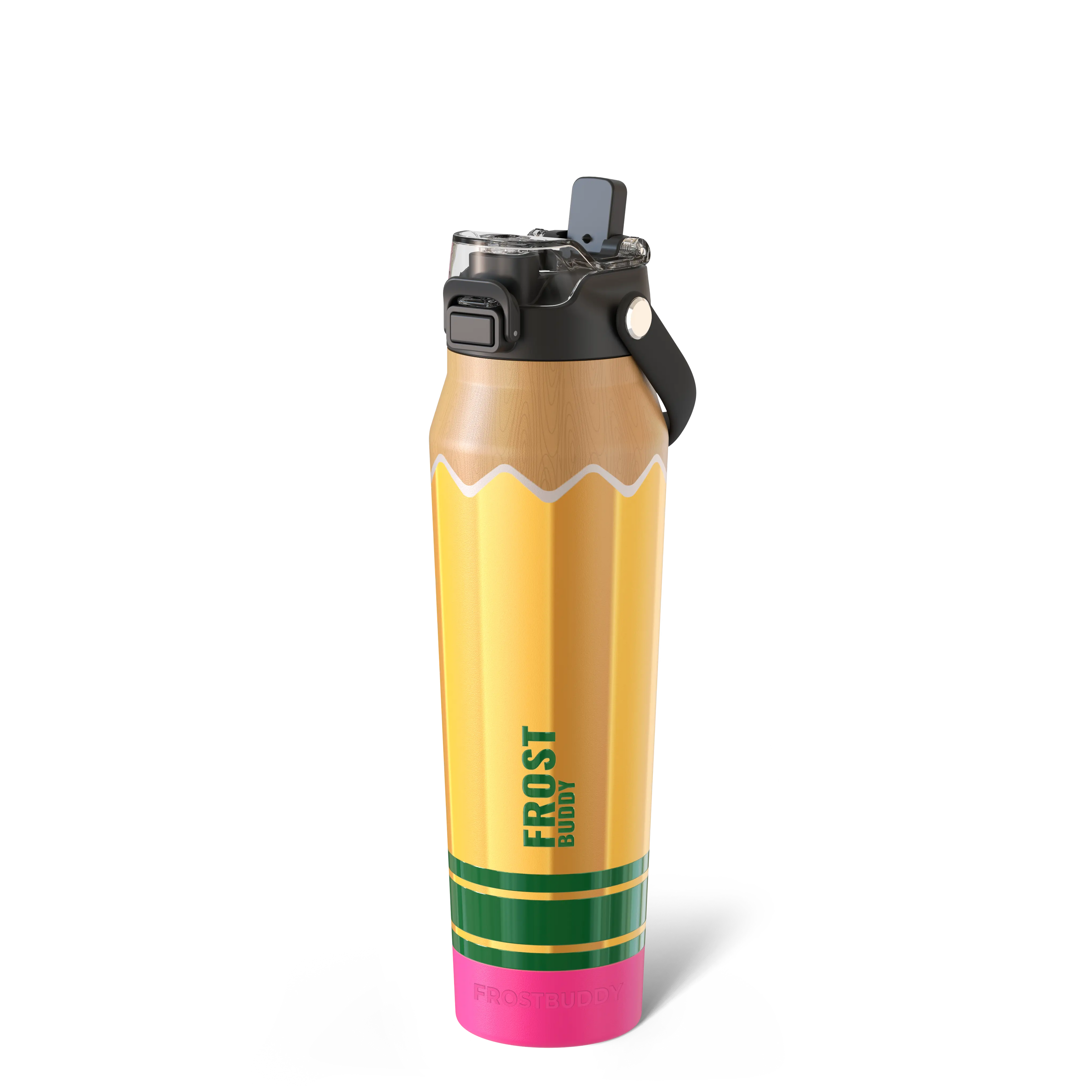 Bottle Buddy - Dual Function Lid Water Bottle - Stainless Steel - Double Wall Insulated