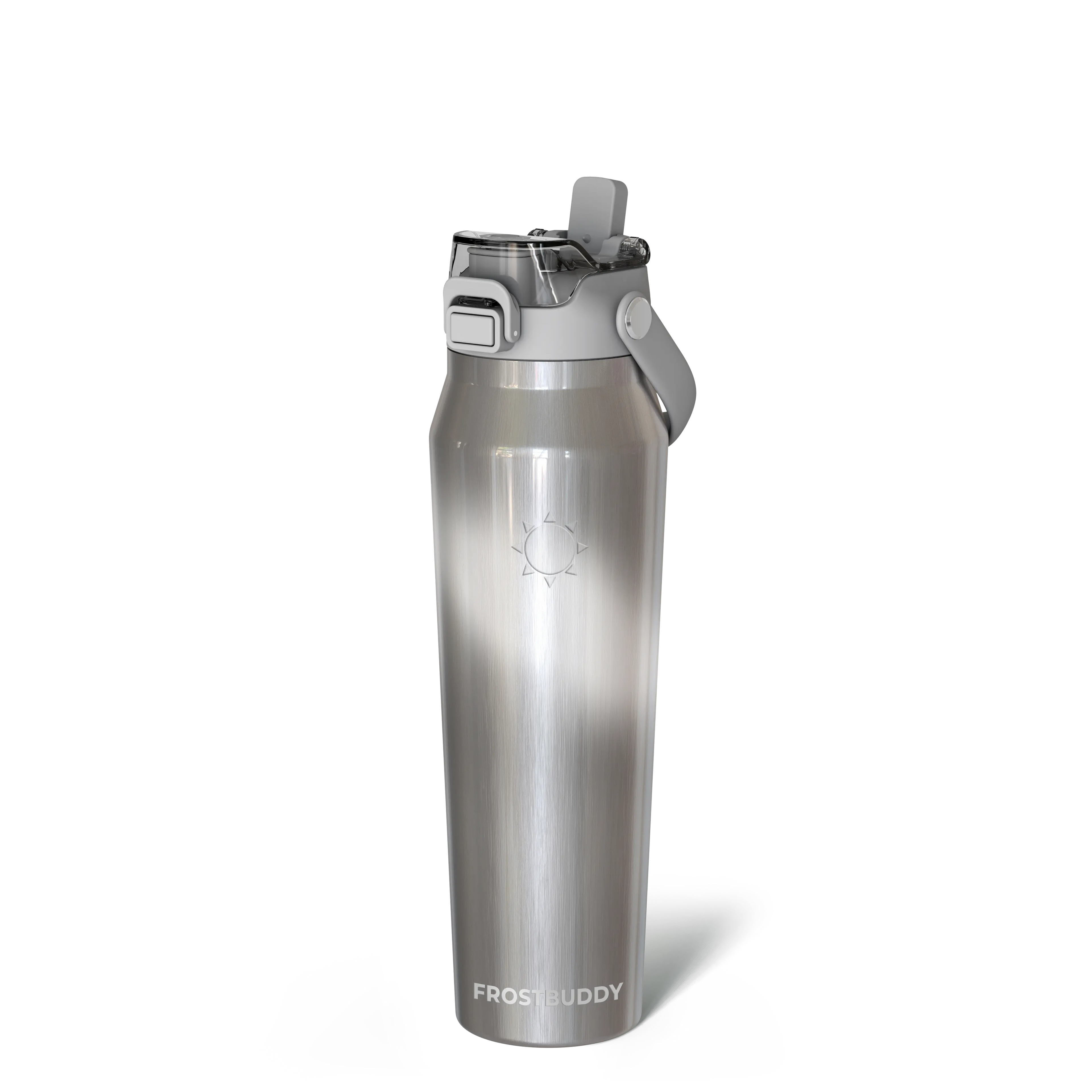 Bottle Buddy - Dual Function Lid Water Bottle - Stainless Steel - Double Wall Insulated