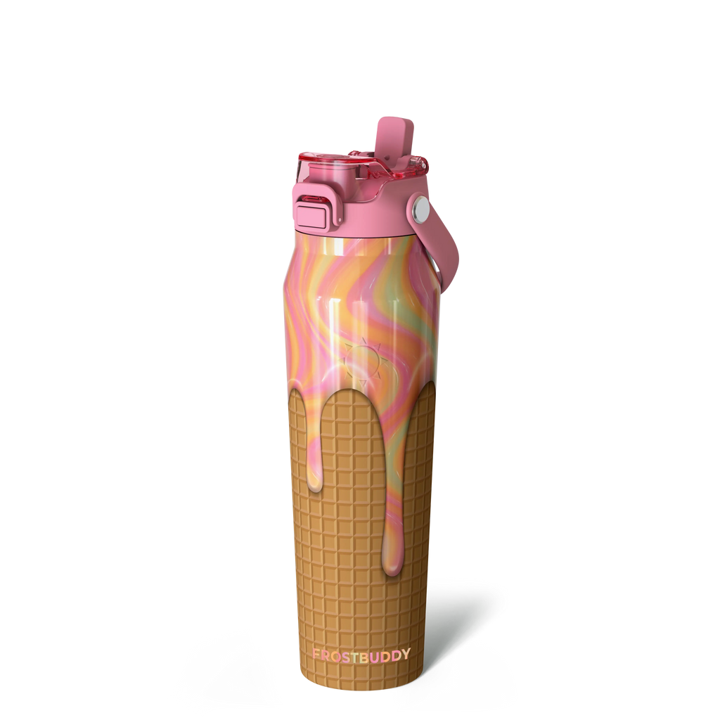 Bottle Buddy - Dual Function Lid Water Bottle - Stainless Steel - Double Wall Insulated