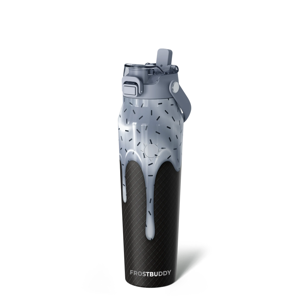 Bottle Buddy - Dual Function Lid Water Bottle - Stainless Steel - Double Wall Insulated
