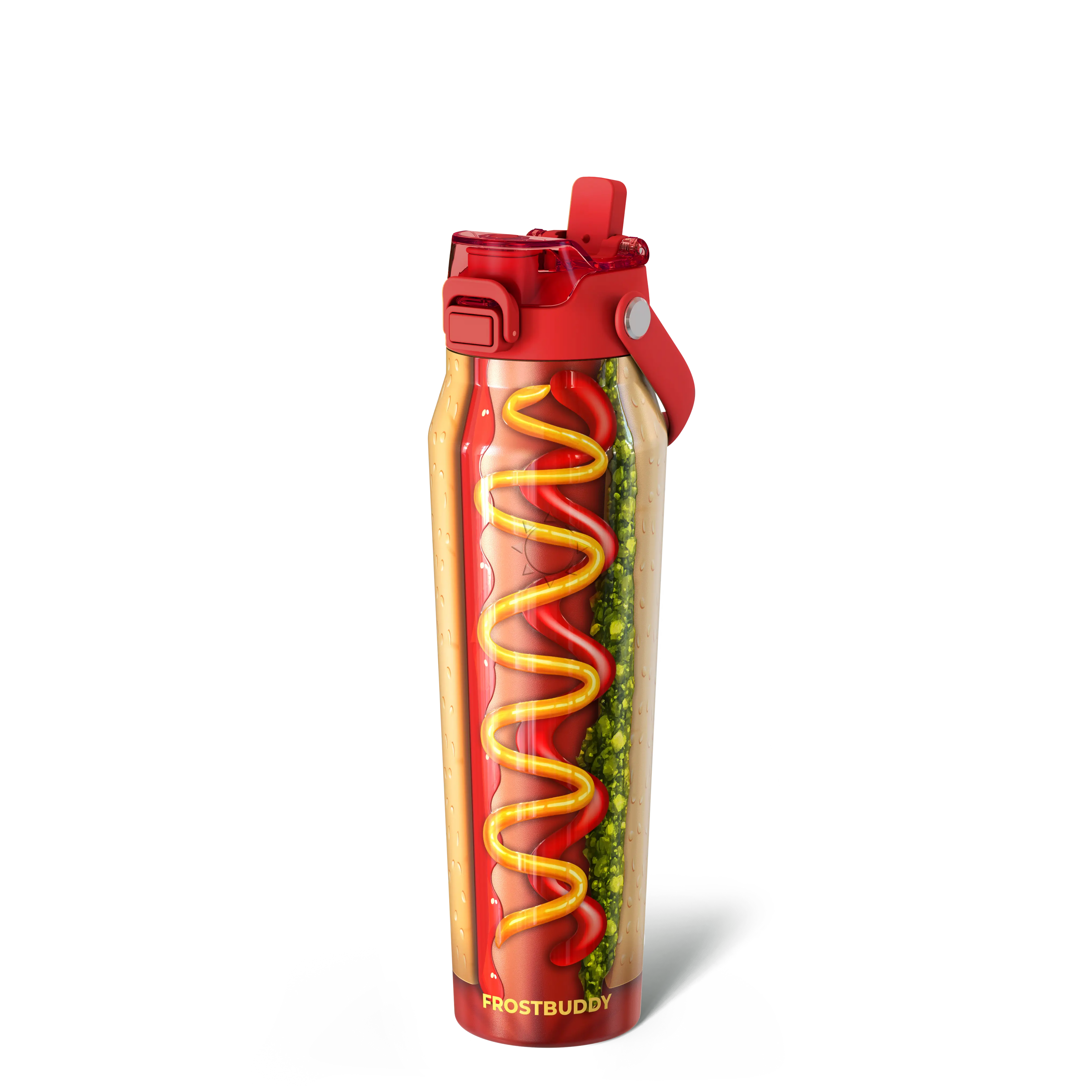 Bottle Buddy - Dual Function Lid Water Bottle - Stainless Steel - Double Wall Insulated