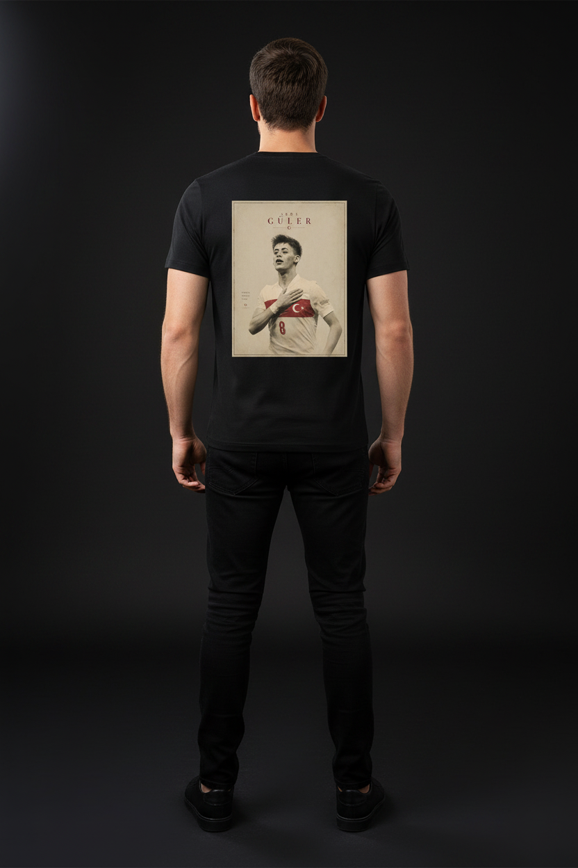 Arda Güler Gold Edition Organic Shirt Men Männer Schwarz