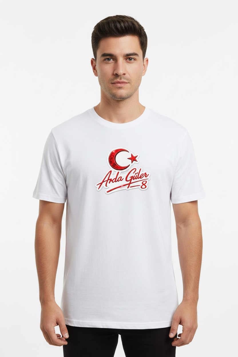 Arda Güler Red Edition Organic Shirt Men Männer Weiß