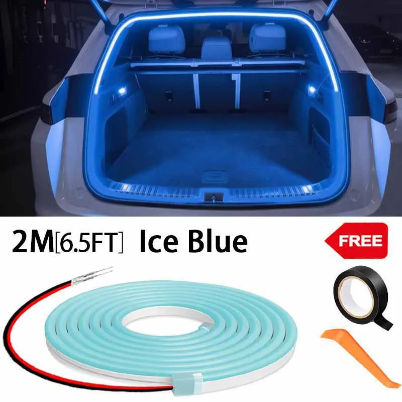 Elevate Your Car's Style with Our High Brightness LED Trunk Ambient Light - Automatic Sensing Tailgate Light Strip