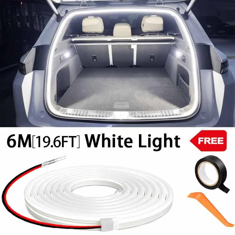 Elevate Your Car's Style with Our High Brightness LED Trunk Ambient Light - Automatic Sensing Tailgate Light Strip