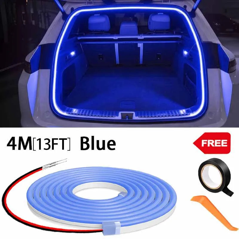 Elevate Your Car's Style with Our High Brightness LED Trunk Ambient Light - Automatic Sensing Tailgate Light Strip
