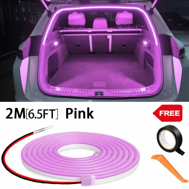 Elevate Your Car's Style with Our High Brightness LED Trunk Ambient Light - Automatic Sensing Tailgate Light Strip