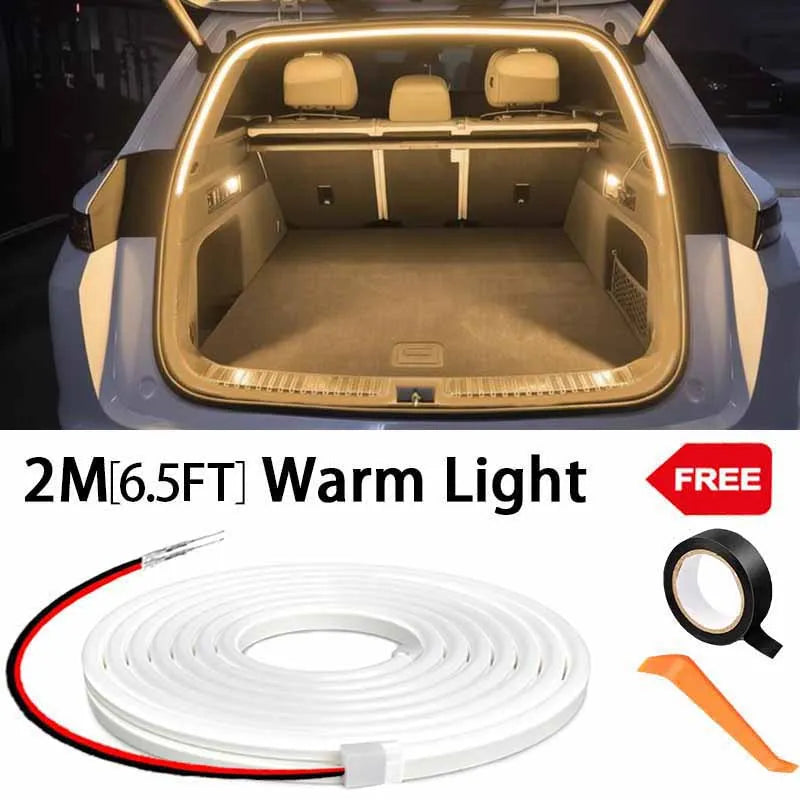 Elevate Your Car's Style with Our High Brightness LED Trunk Ambient Light - Automatic Sensing Tailgate Light Strip