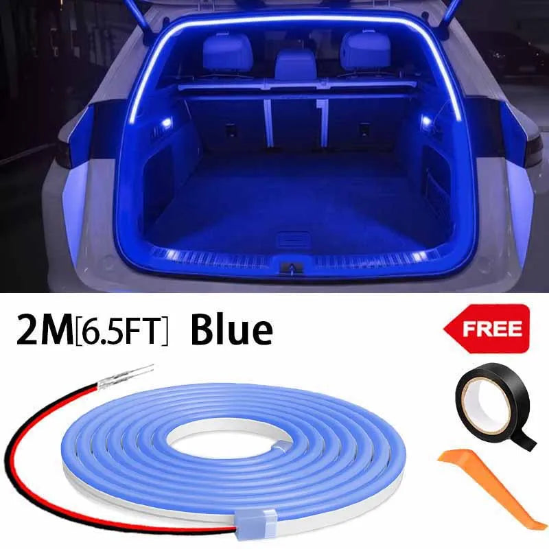 Elevate Your Car's Style with Our High Brightness LED Trunk Ambient Light - Automatic Sensing Tailgate Light Strip