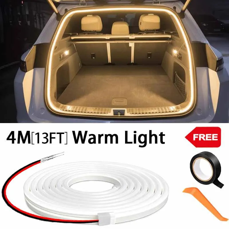 Elevate Your Car's Style with Our High Brightness LED Trunk Ambient Light - Automatic Sensing Tailgate Light Strip