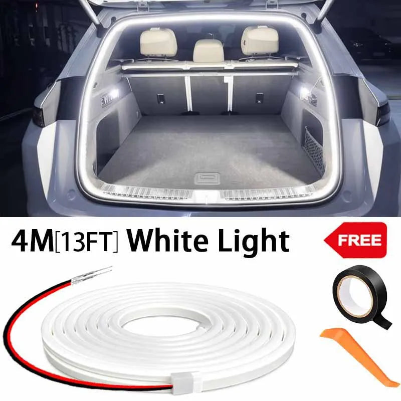 Elevate Your Car's Style with Our High Brightness LED Trunk Ambient Light - Automatic Sensing Tailgate Light Strip