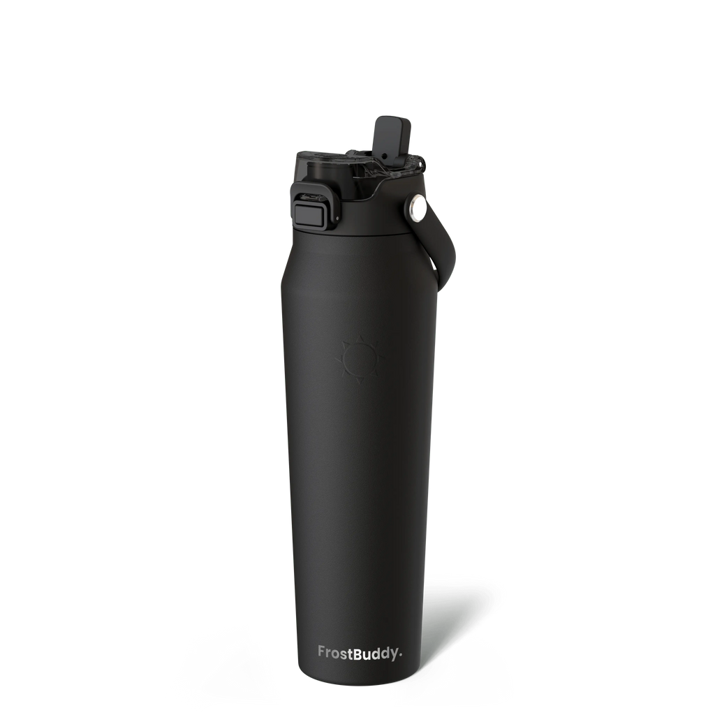 Bottle Buddy - Dual Function Lid Water Bottle - Stainless Steel - Double Wall Insulated