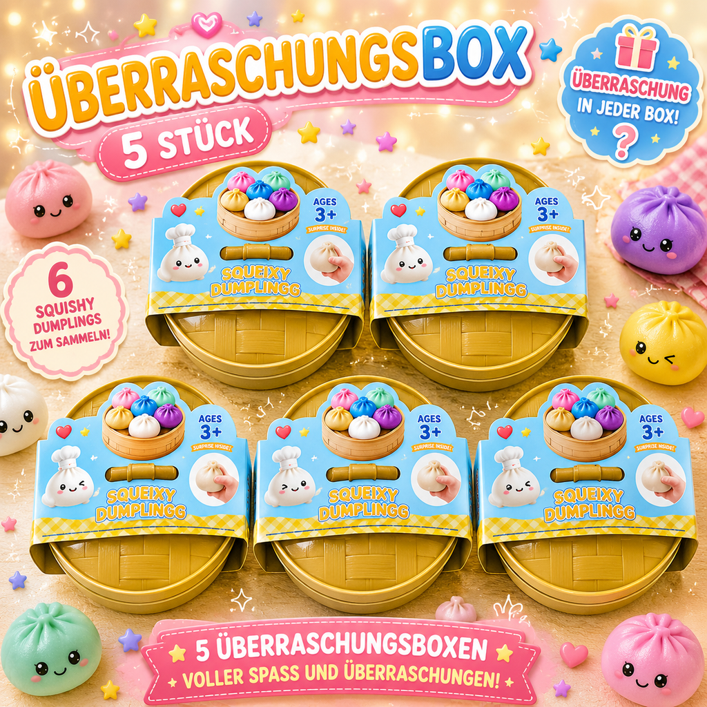 Glitzer Dumpling Überraschungsbox – 6 Farben zum Sammeln!