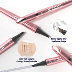 Waterproof Micro-Fork Eyebrow Pencil, Long-Lasting Brow Pen for Natural Hair-Like Strokes, Smudge-Proof Makeup Tool for Daily Use & Soft Glam