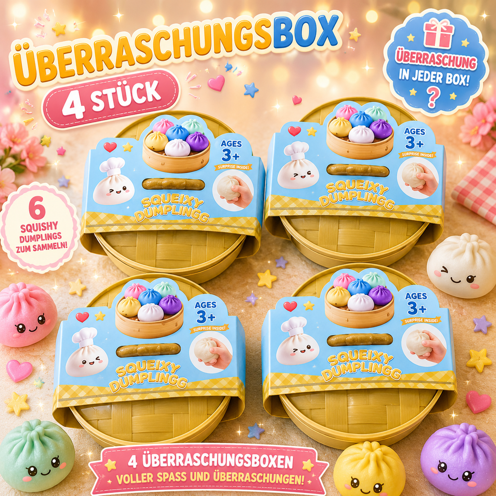 Glitzer Dumpling Überraschungsbox – 6 Farben zum Sammeln!