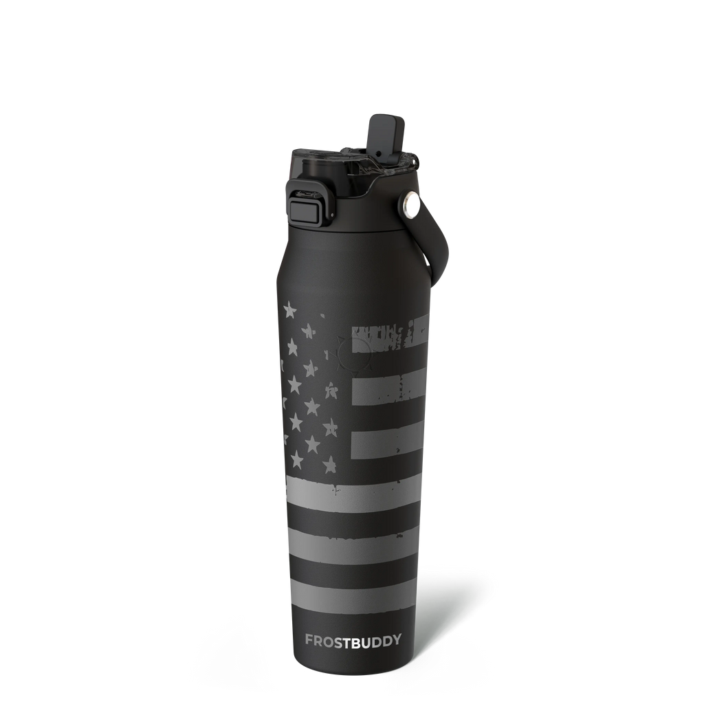 Bottle Buddy - Dual Function Lid Water Bottle - Stainless Steel - Double Wall Insulated