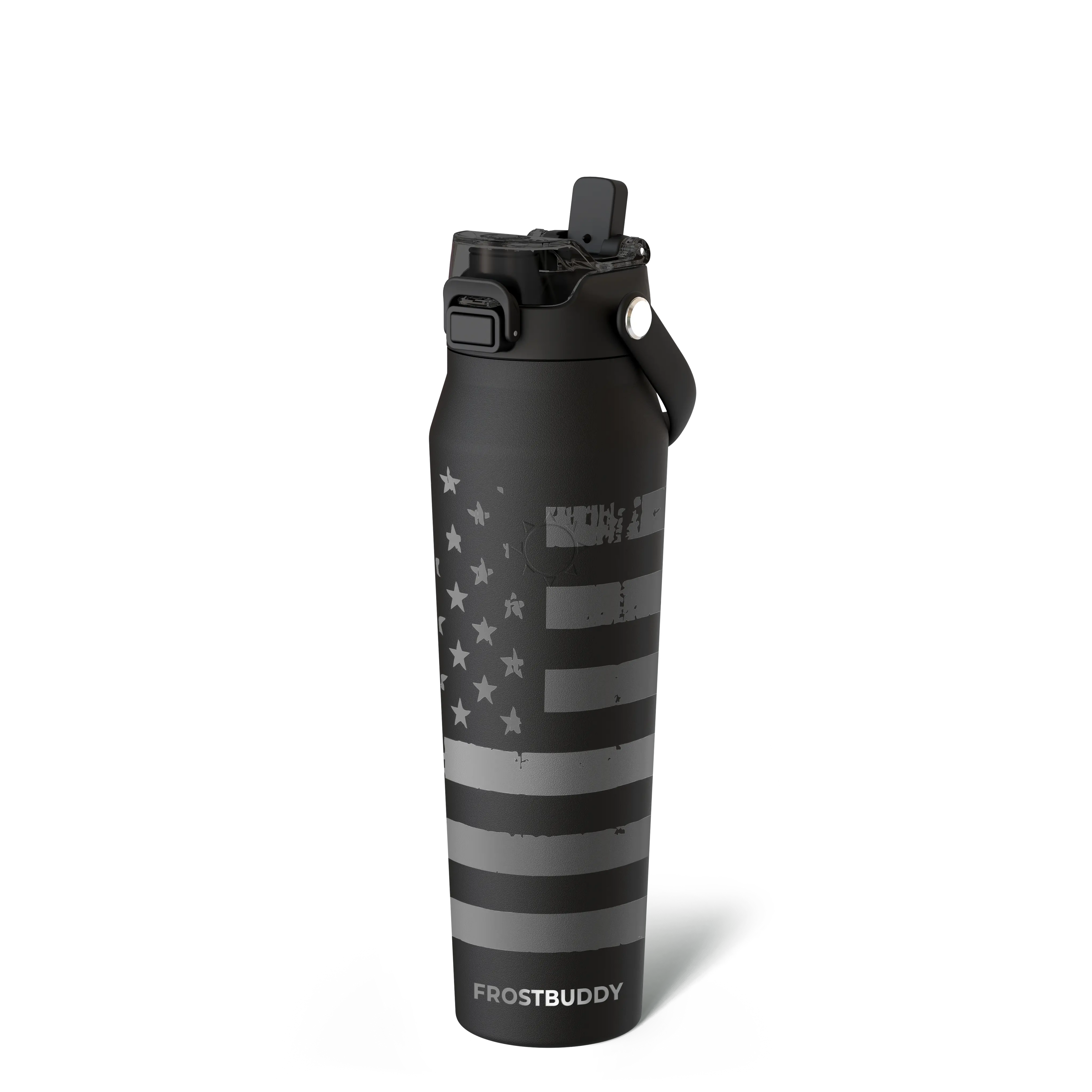 Bottle Buddy - Dual Function Lid Water Bottle - Stainless Steel - Double Wall Insulated