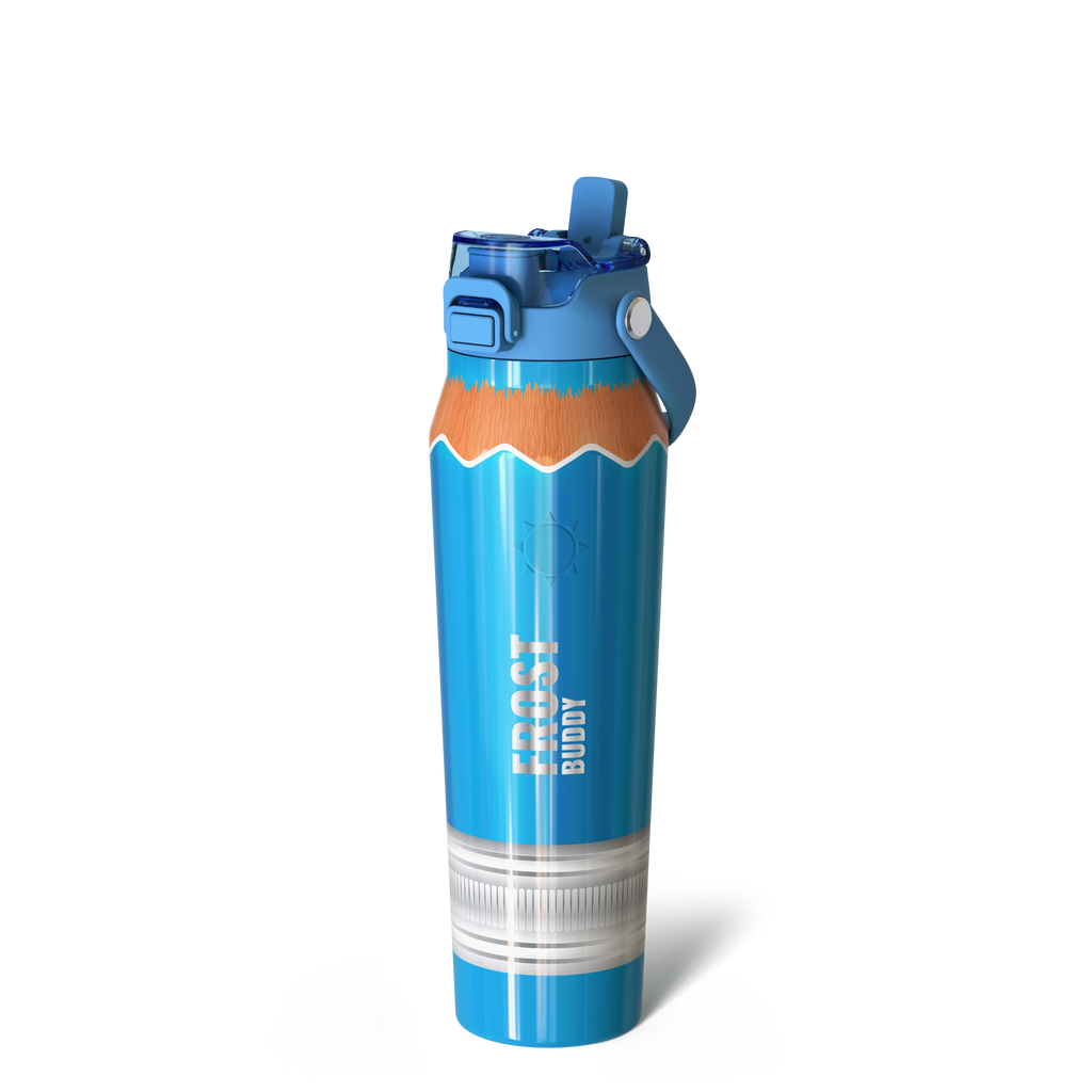 Bottle Buddy - Dual Function Lid Water Bottle - Stainless Steel - Double Wall Insulated