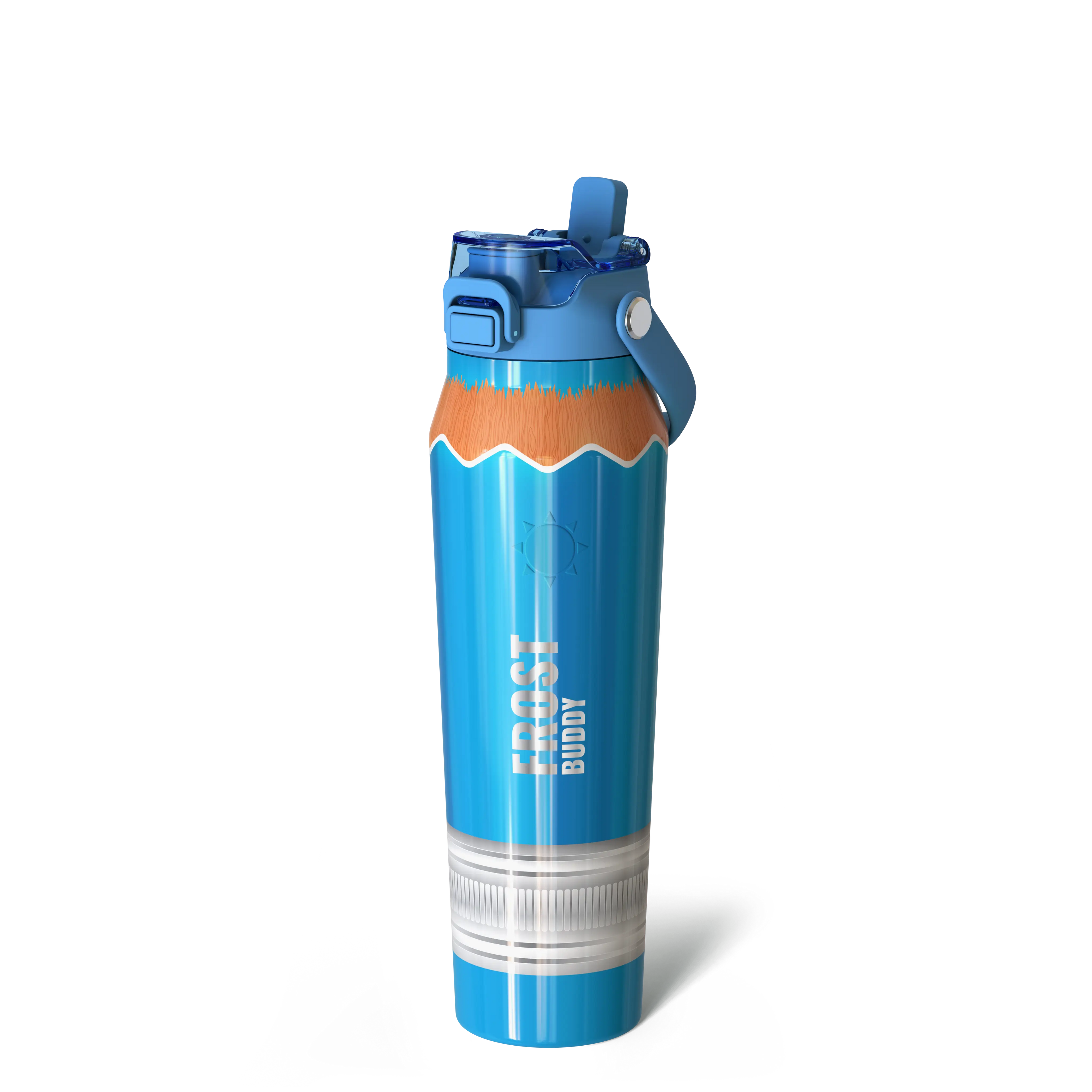 Bottle Buddy - Dual Function Lid Water Bottle - Stainless Steel - Double Wall Insulated