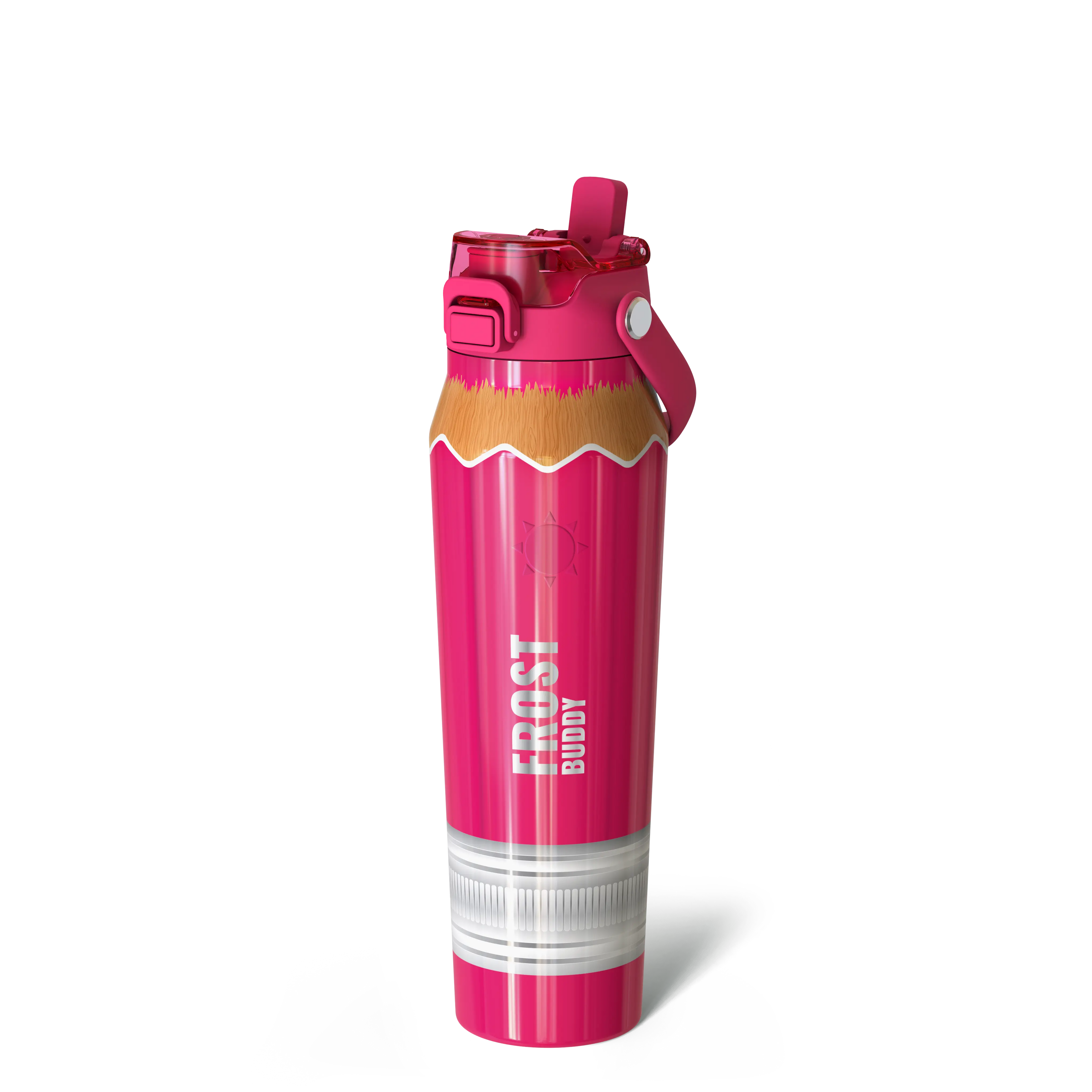 Bottle Buddy - Dual Function Lid Water Bottle - Stainless Steel - Double Wall Insulated