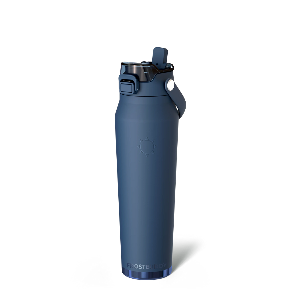 Bottle Buddy - Dual Function Lid Water Bottle - Stainless Steel - Double Wall Insulated