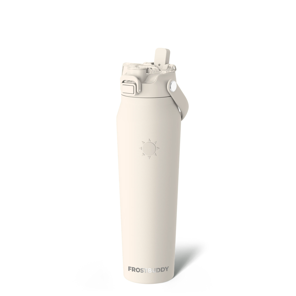 Bottle Buddy - Dual Function Lid Water Bottle - Stainless Steel - Double Wall Insulated