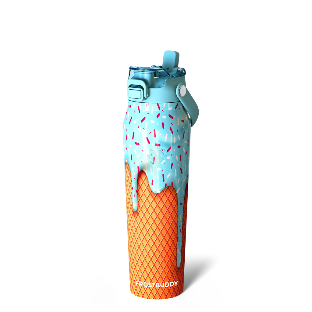 Bottle Buddy - Dual Function Lid Water Bottle - Stainless Steel - Double Wall Insulated