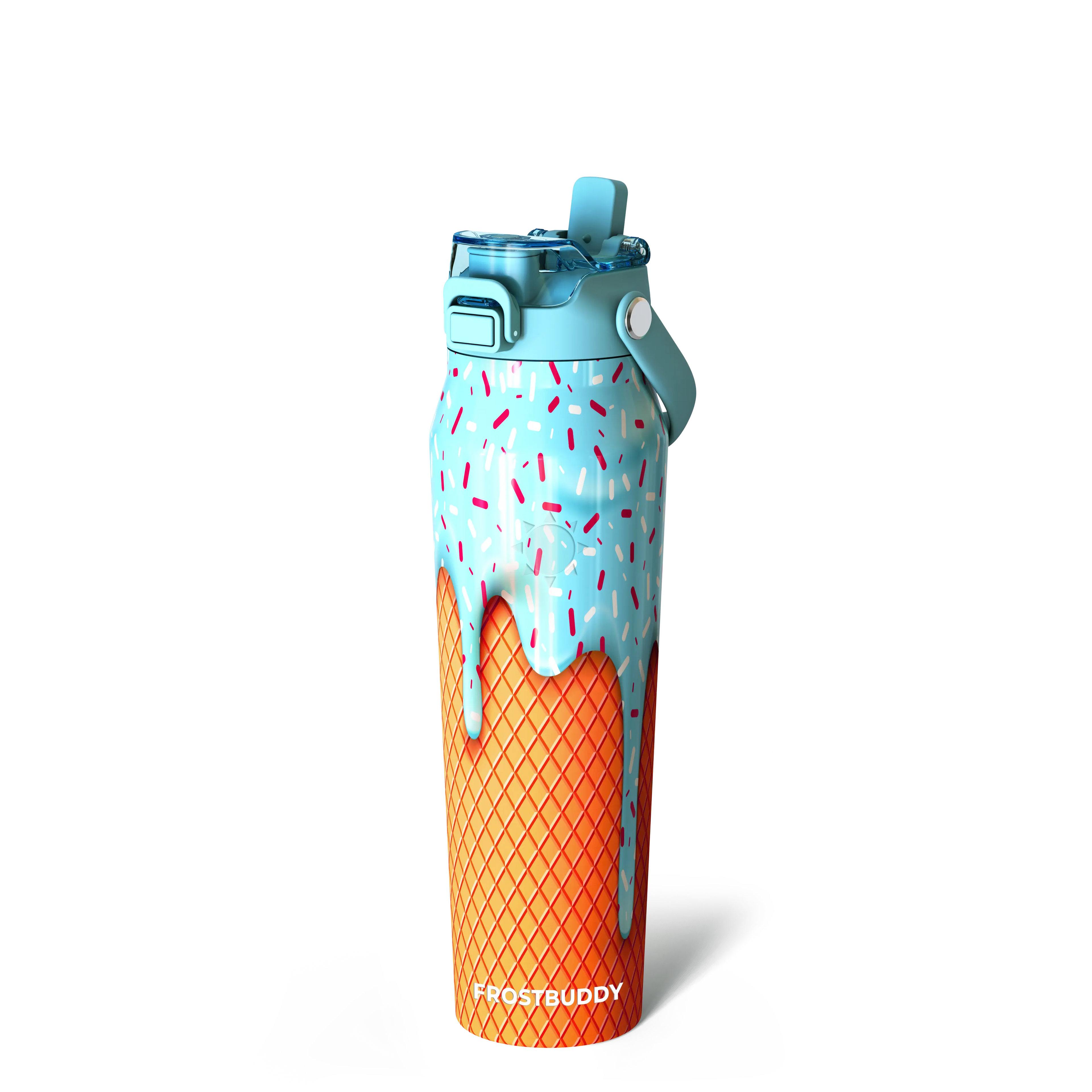 Bottle Buddy - Dual Function Lid Water Bottle - Stainless Steel - Double Wall Insulated