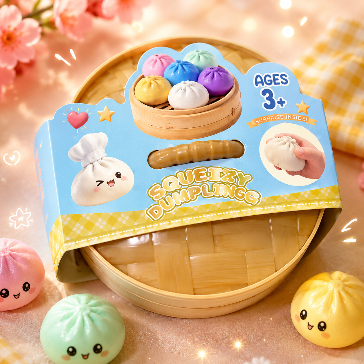 Glitzer Dumpling Überraschungsbox – 6 Farben zum Sammeln!