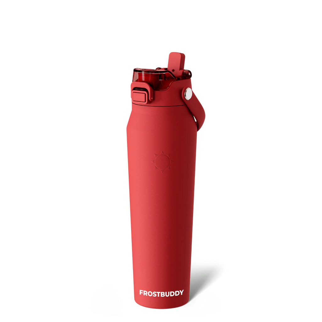 Bottle Buddy - Dual Function Lid Water Bottle - Stainless Steel - Double Wall Insulated