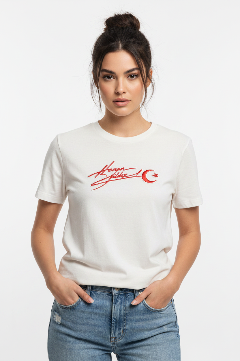 Kenan Yildiz Red Edition Organic Shirt Women Damen