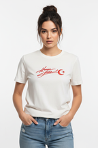 Kenan Yildiz Red Edition Organic Shirt Women Damen