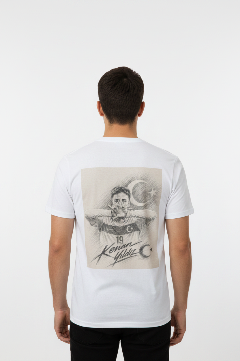 Kenan Yildiz Black-White Edition Organic Shirt Men Männer Weiß