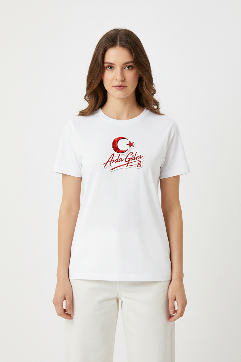 Arda Güler Red Edition Organic Shirt Women Damen Weiß