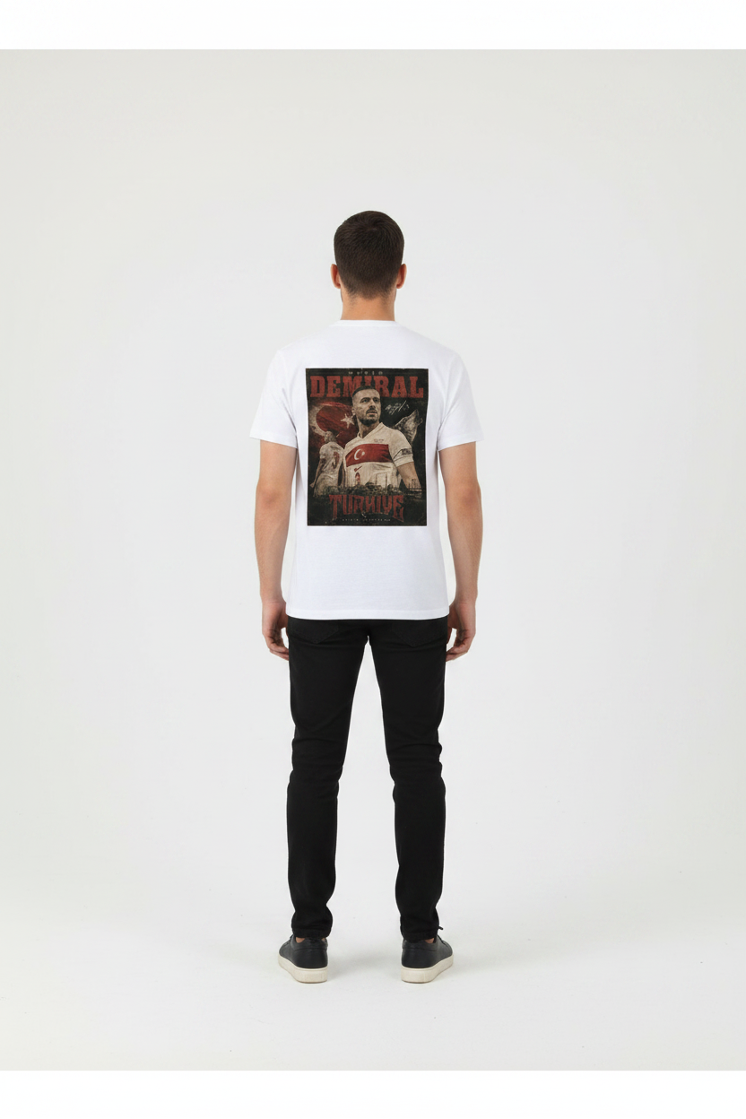 Merih Demiral Red Edition Organic Shirt Men Männer Weiß
